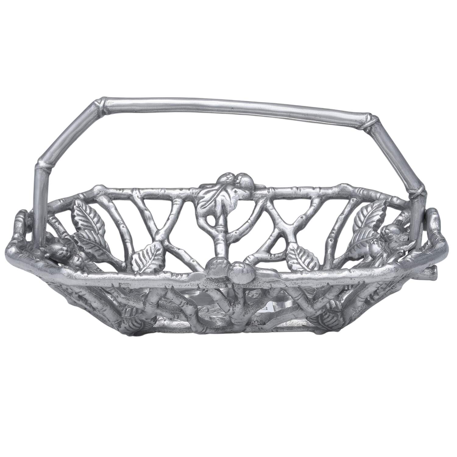 Harvest (Aluminum, Hollowware) Handled Bread Basket by Arthur Court-1