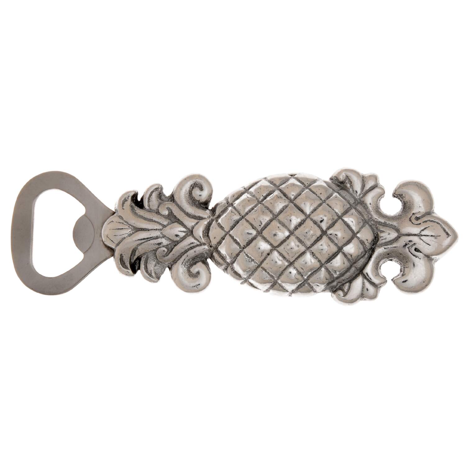 Pineapple (Aluminum, Hollowware) Figurine Bottle Opener by Arthur Court-1