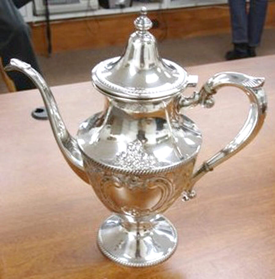 X100 (Sterling, Hollowware) Coffee Pot by Artcraft Silversmith-1