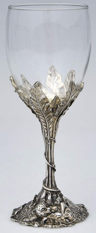 Safari (Aluminum, Hollowware) Wine Goblet by Arthur Court-1