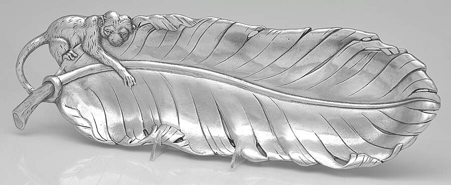 Safari (Aluminum, Hollowware) 19" Oblong Tray by Arthur Court-1