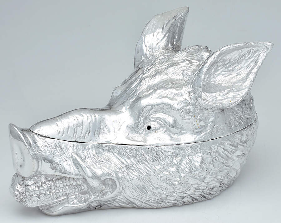 Safari (Aluminum, Hollowware) Tureen & Lid by Arthur Court-1