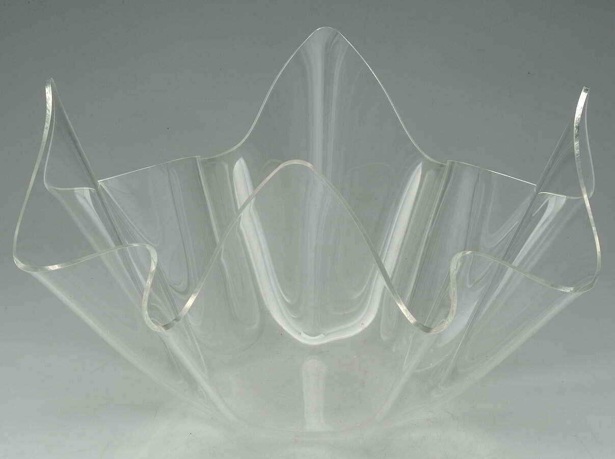 Horse (Aluminum, Hollowware) 14" Acrylic Bowl by Arthur Court-1