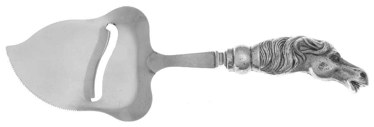 Horse (Aluminum, Hollowware) Cheese Plane with Stainless Plane by Arthur Court-1