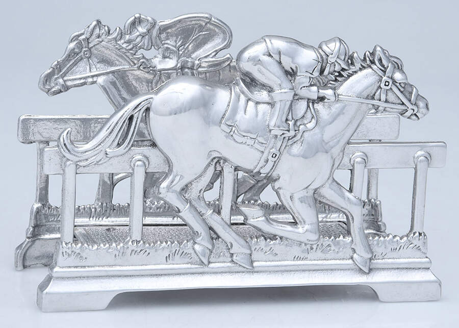 Horse (Aluminum, Hollowware) Rectangular Napkin Holder by Arthur Court-1