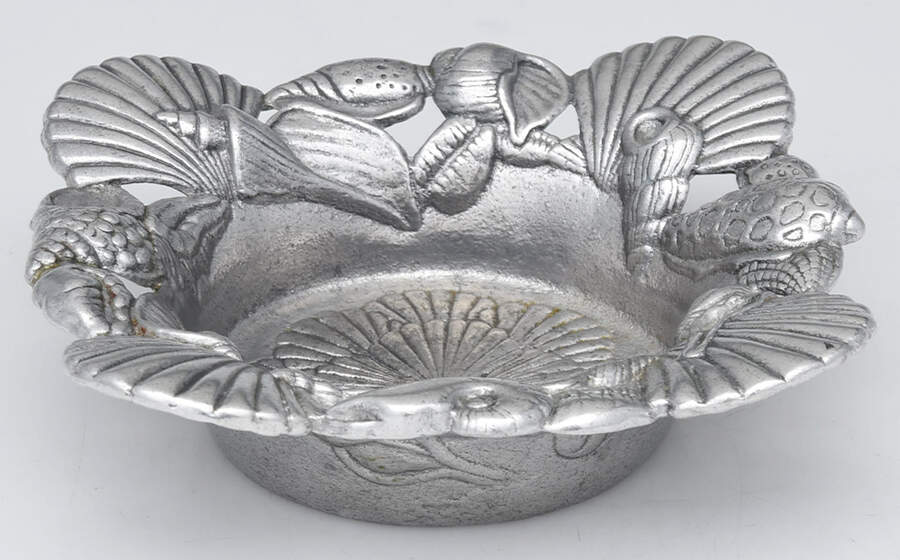 Wonders of the Water (Aluminum, Serveware) Wine Bottle Coaster by Arthur Court-1