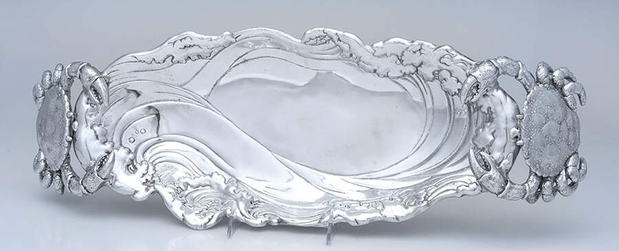 Wonders of the Water (Aluminum, Serveware) Centerpiece Tray by Arthur Court-1