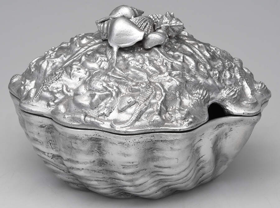 Wonders of the Water (Aluminum, Serveware) Tureen & Lid by Arthur Court-1