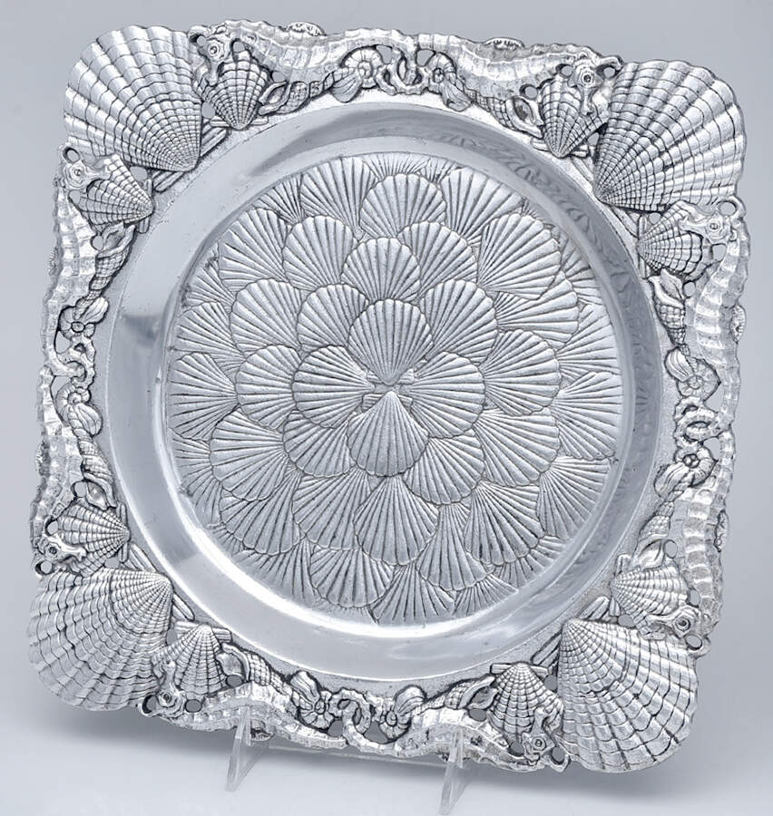 Wonders of the Water (Aluminum, Serveware) Serving Tray by Arthur Court-1