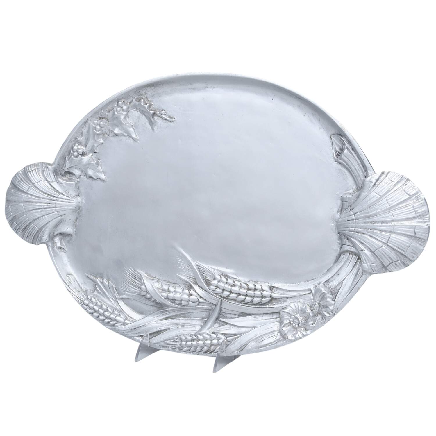 Aluminum Hollowware 20" Oval Serving Platter by Arthur Court-1