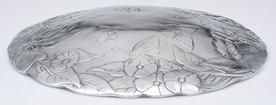 Butterfly (Aluminum, Serveware) Metal Lid for Glass Casserole by Arthur Court-1