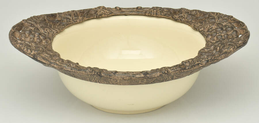 Grape Tuscan (Metal, Hollowware) 14" Salad Serving Bowl by Arthur Court-1