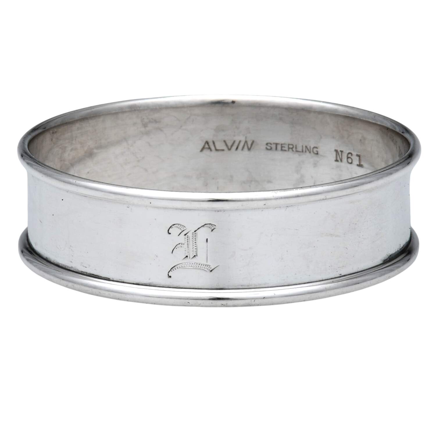 N60 (Sterling, Hollowware) Napkin Ring by Alvin-1