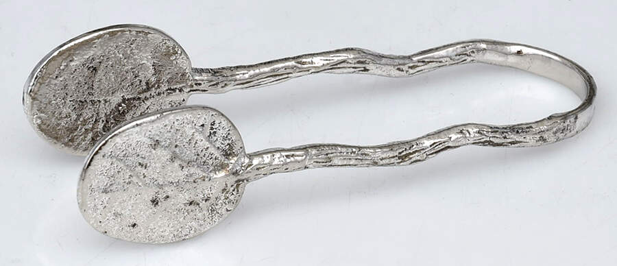 Botanical Leaf (Nickelplate, Hollowware) Sugar Tongs by Michael Aram-1