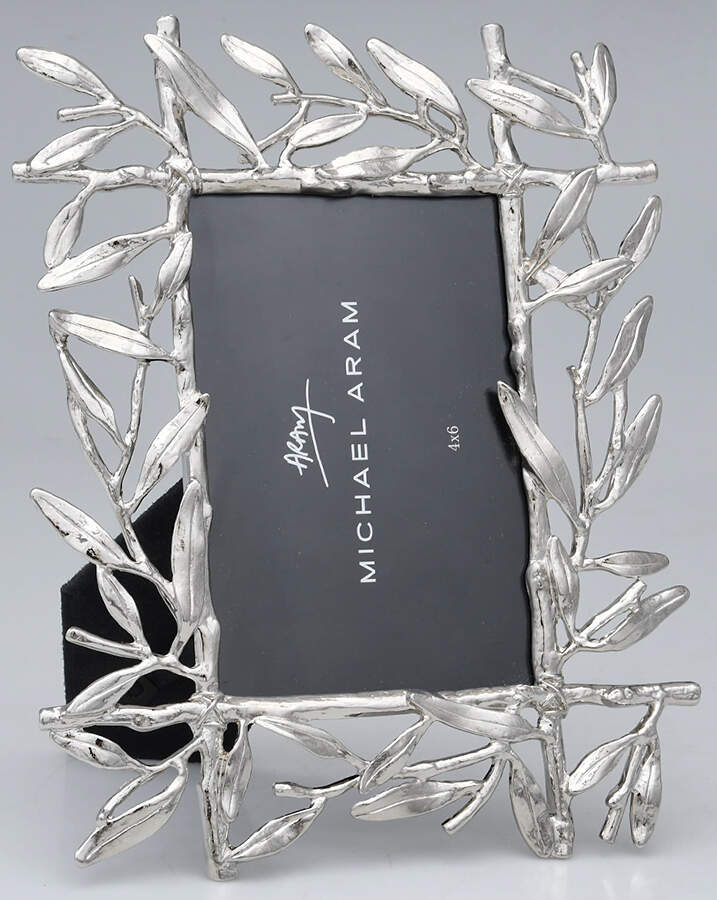 Olive Branch (Metal, Hollowware) Frame-Holds 4" X 6" by Michael Aram-1