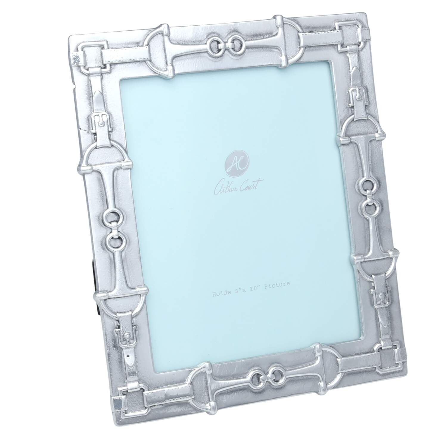 Equestrian (Aluminum, Hollowware) Picture Frame Holds 8" X 10" Picture by Arthur Court-1