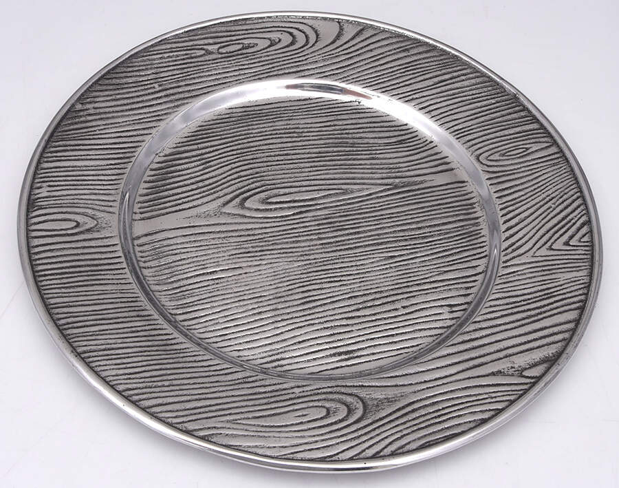 Forest (Aluminum, Hollowware) Service Plate by Arthur Court-1