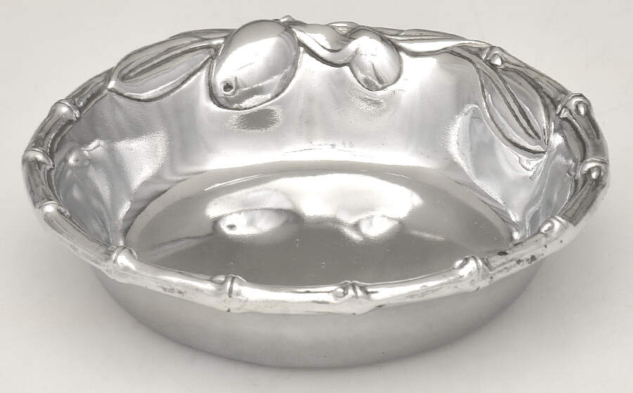 Olive Grove (Aluminum, Hollowware) Individual Dipping/Sauce Bowl by Arthur Court-1