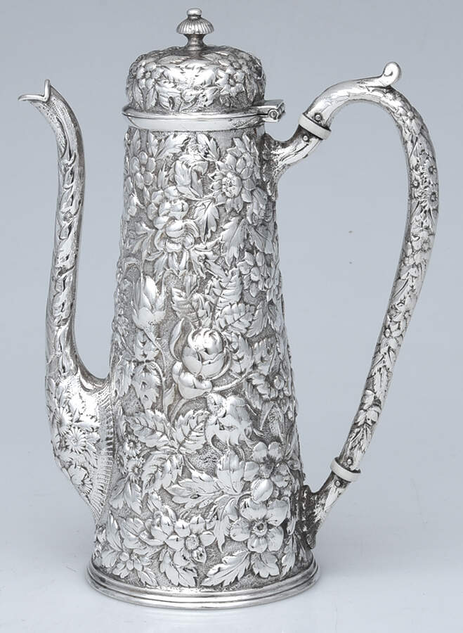 Repousse (Sterling, Hollowware) Chocolate Pot by A Jacobi & Co.-1