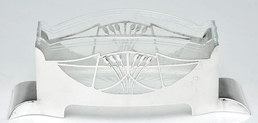 Silverplate Hollowware Silverplate Planter with Glass Liner by Argentor-1
