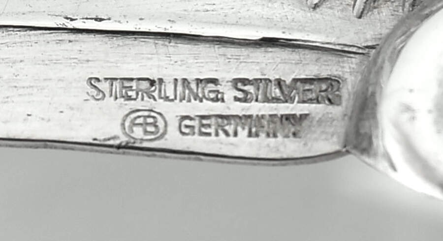 Sterling Hollowware Swan Master Salt with Sterling Wing & Head & Crystal Base by Albert Bodemer-3