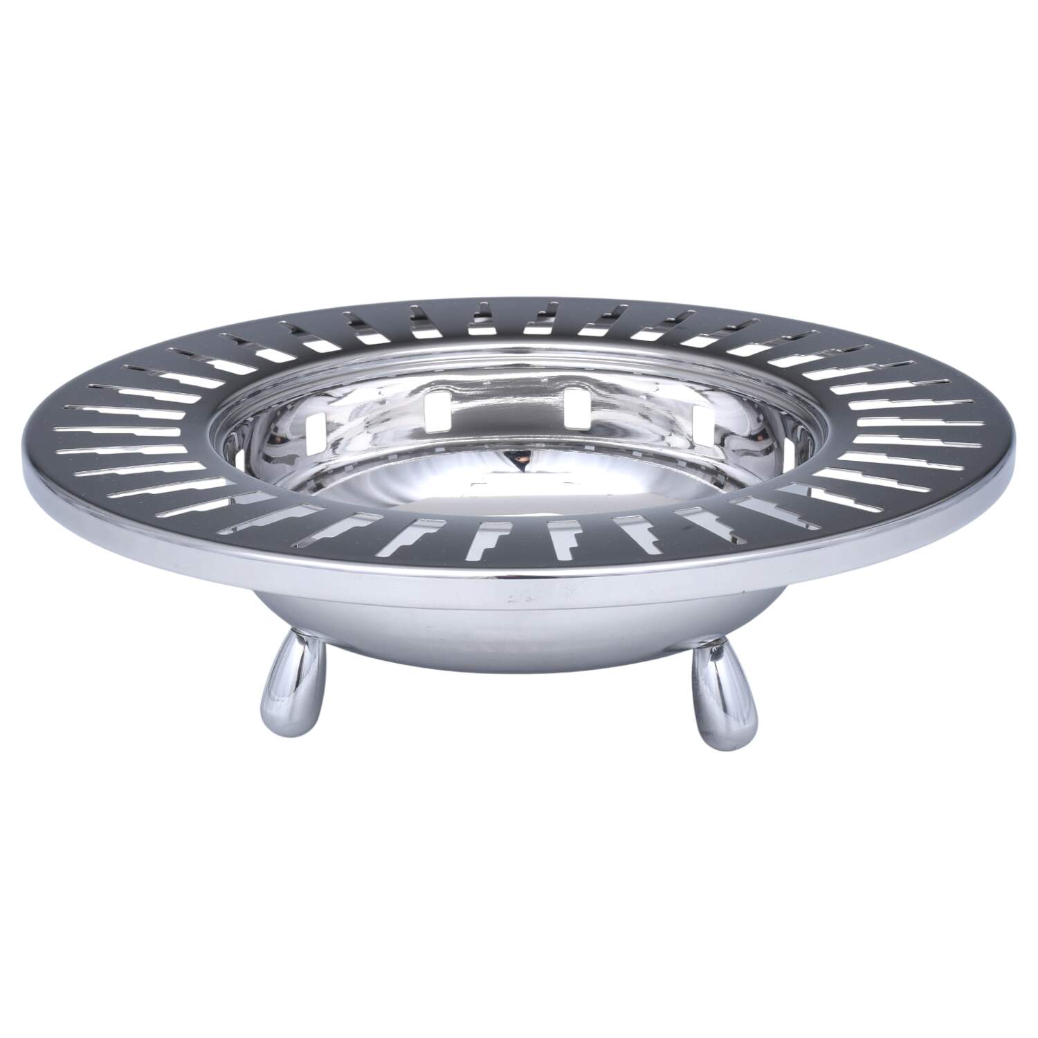 Skyscraper (Stainless, Hollowware) 12" Round Footed Centerpiece by Alessi-1