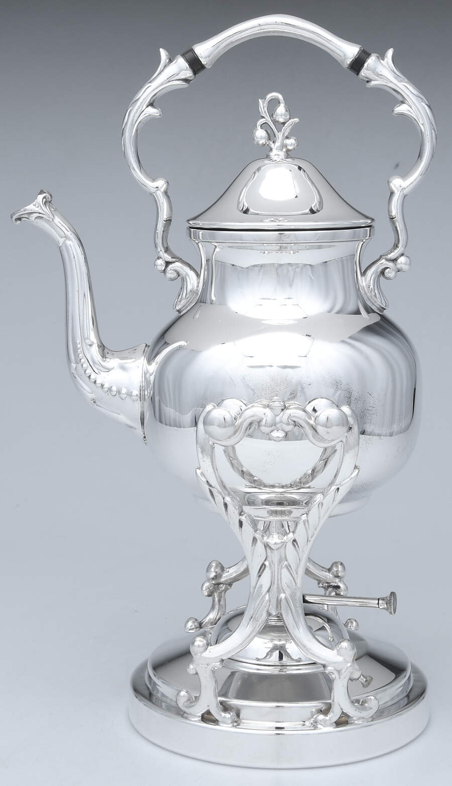 BIM10 (Silverplate, Hollowware) Kettle, Stand & Burner by Birmingham Silver Co-1