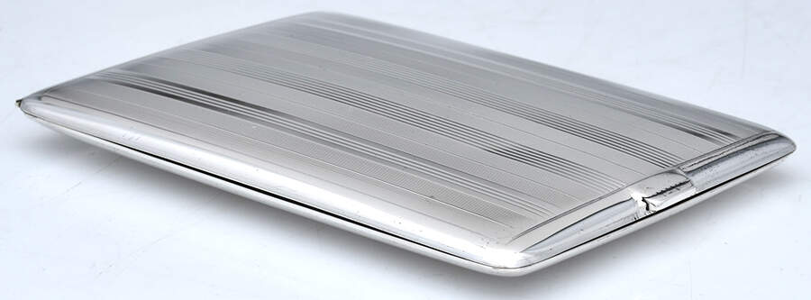 Sterling Hollowware Sterling Cigarette Case by Birks Silver-1