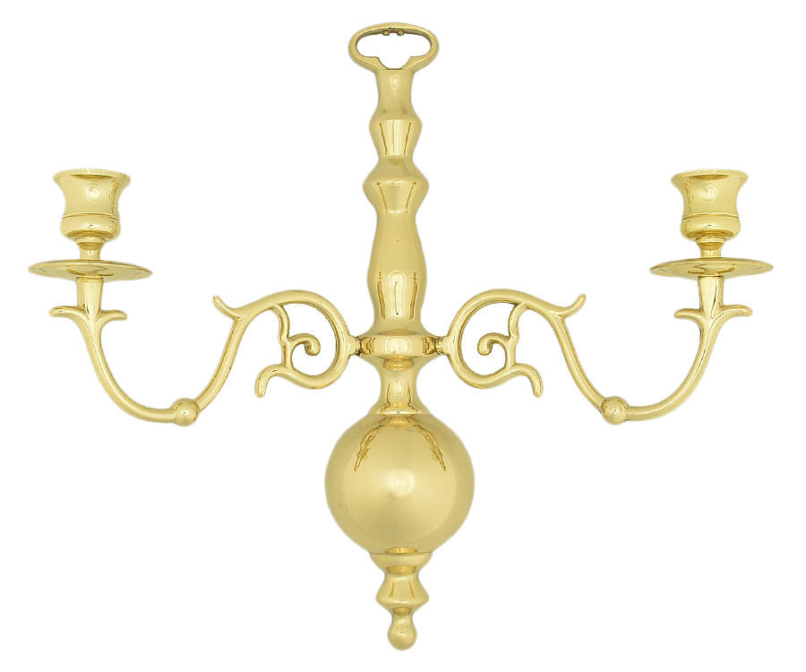 Brass Candlesticks Wall Sconce by Baldwin Brass-1