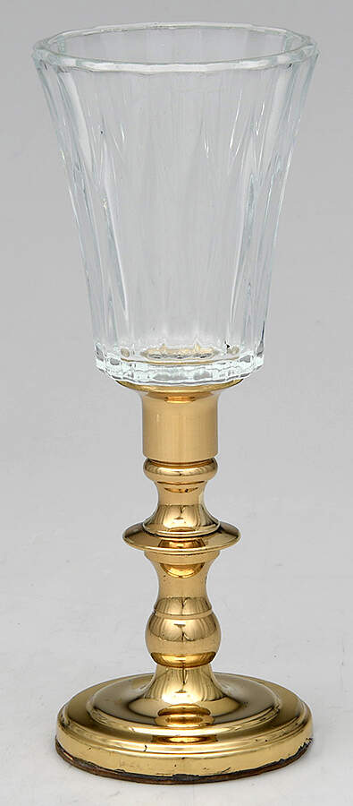 Brass Candlesticks Metal Votive with Glass Insert by Baldwin Brass-1