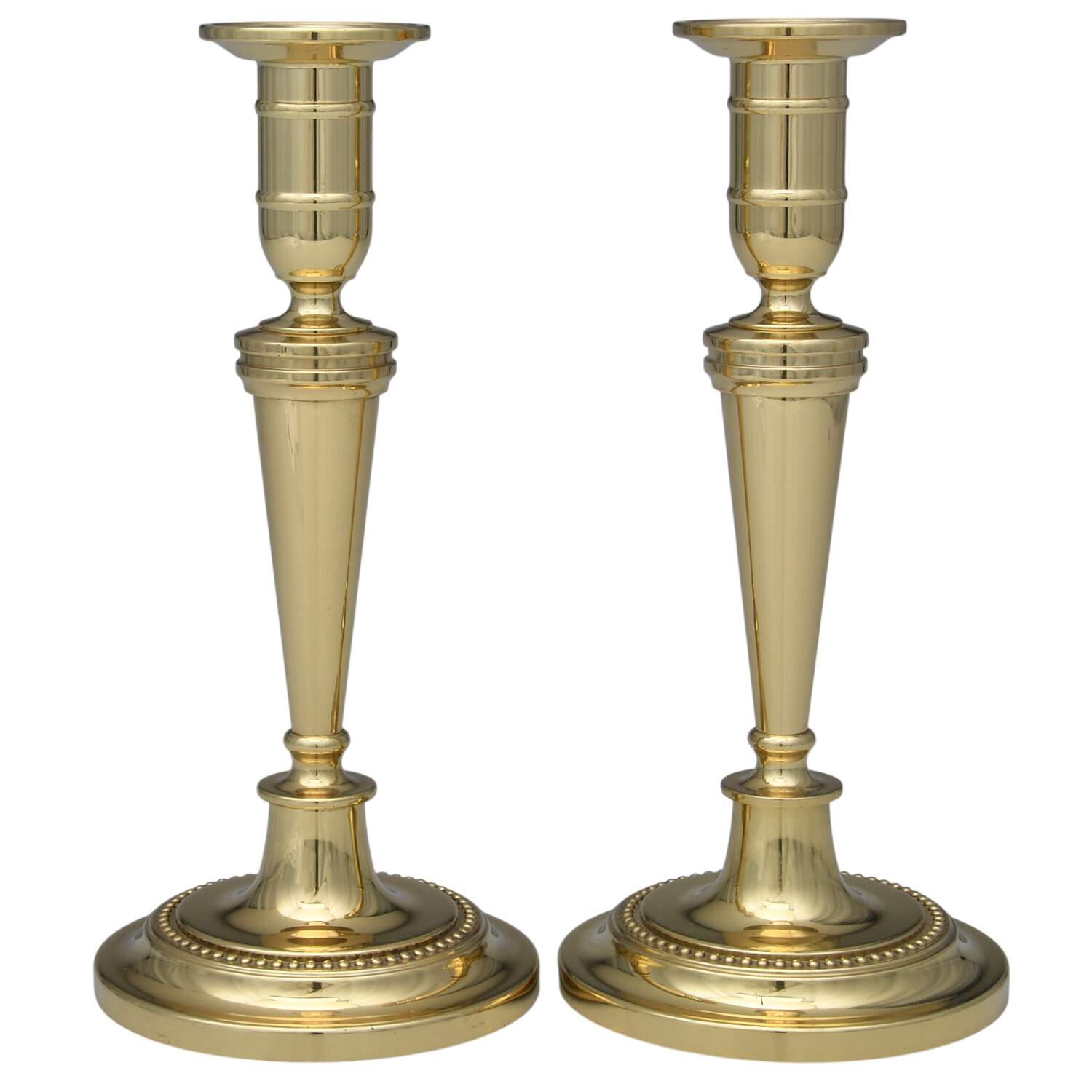 Brass Candlesticks Pair of 9" Candlesticks by Baldwin Brass-1