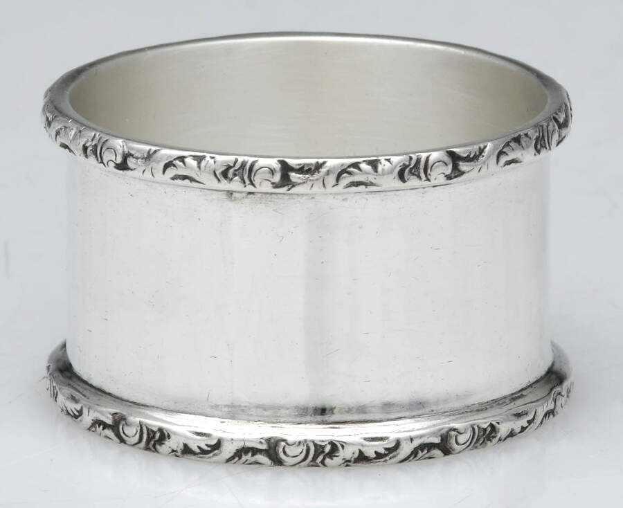 Sterling Hollowware Napkin Ring by Barker Bros Ltd. Flatware-1