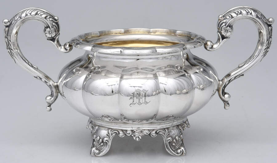 55 (Sterling, Hollowware) Open Sugar Bowl by Birks Silver-1