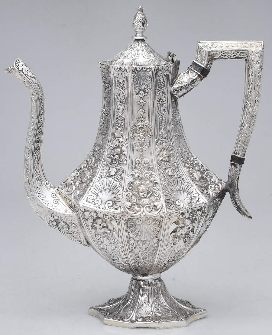 3153 (Silverplate, Hollowware) Silverplate Coffee Pot by Barbour Silver (USA)-1