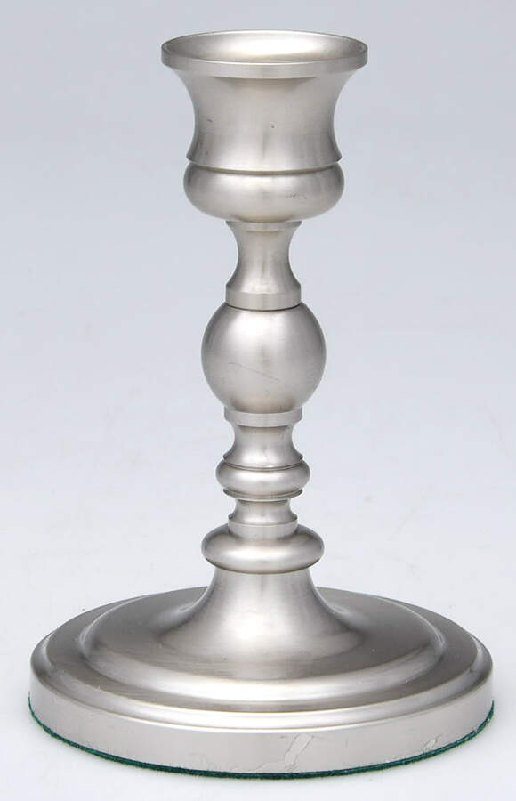 Platinum Mist "Finish" (Nickel, Hollowware) 4" Candlestick by Baldwin Brass-1
