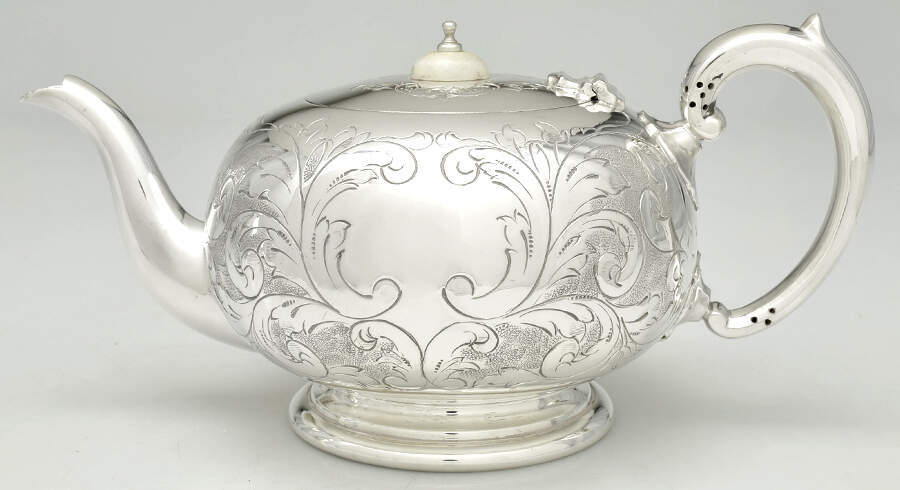 BBS22 (Silverplate, Hollowware) Teapot by Barker Bros Ltd. Flatware-1