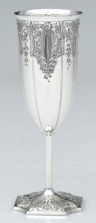 2691C (Sterling, Hollowware) Champagne Flute by Barbour Silver (USA)-1