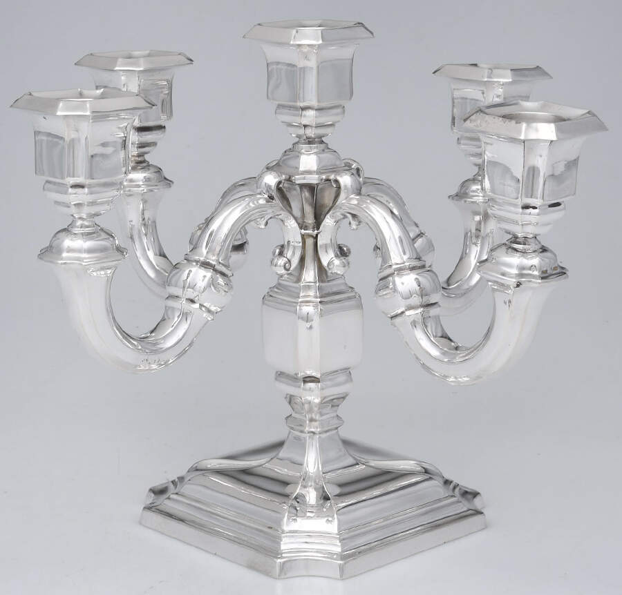 13214 (Sterling, Hollowware) 8" 5 Light Candelabra by Bruckmann & Sohne-1