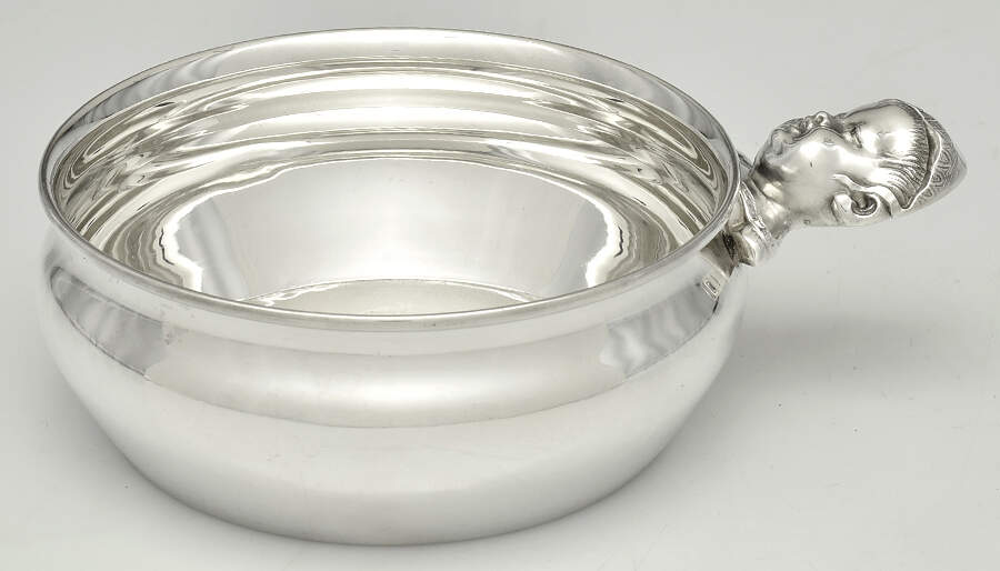 BTF1 (Sterling, Hollowware) Baby Porringer by Black Starr & Frost-1