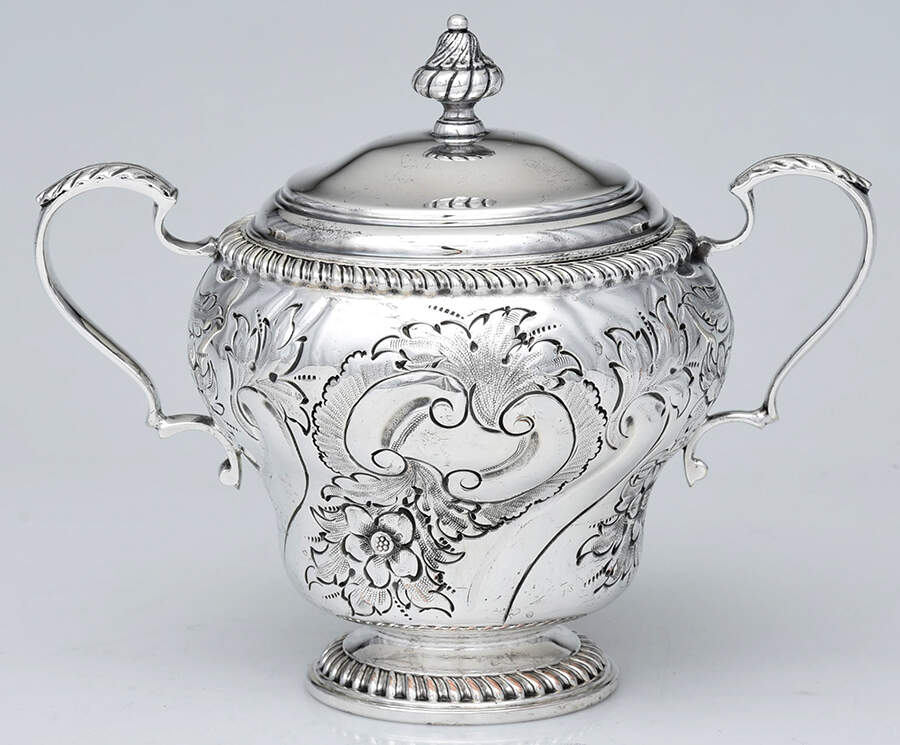 16 (Silverplate, Hollowware) Sugar Bowl with Lid by Barker Bros Ltd. Flatware-1
