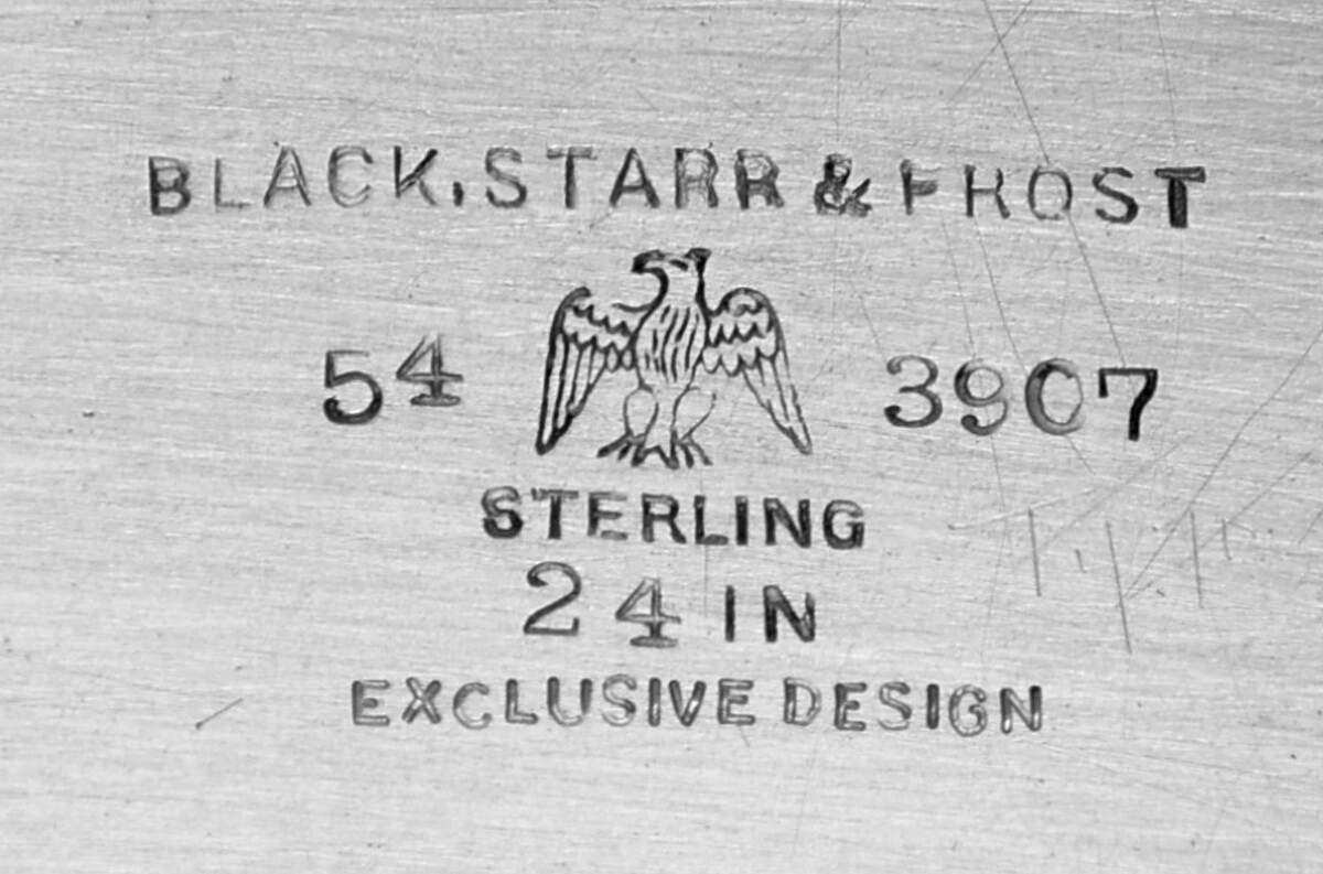 3907 (Sterling, Hollowware) 24" Waiter Tray by Black Starr & Frost-4
