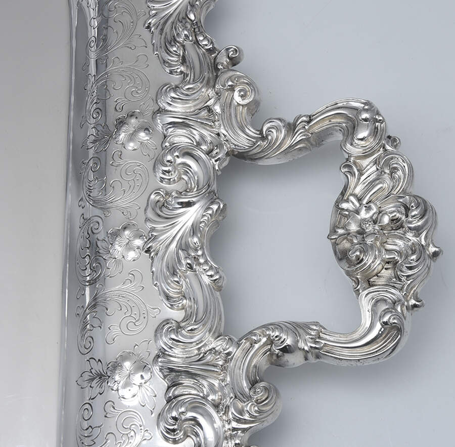 3907 (Sterling, Hollowware) 24" Waiter Tray by Black Starr & Frost-2