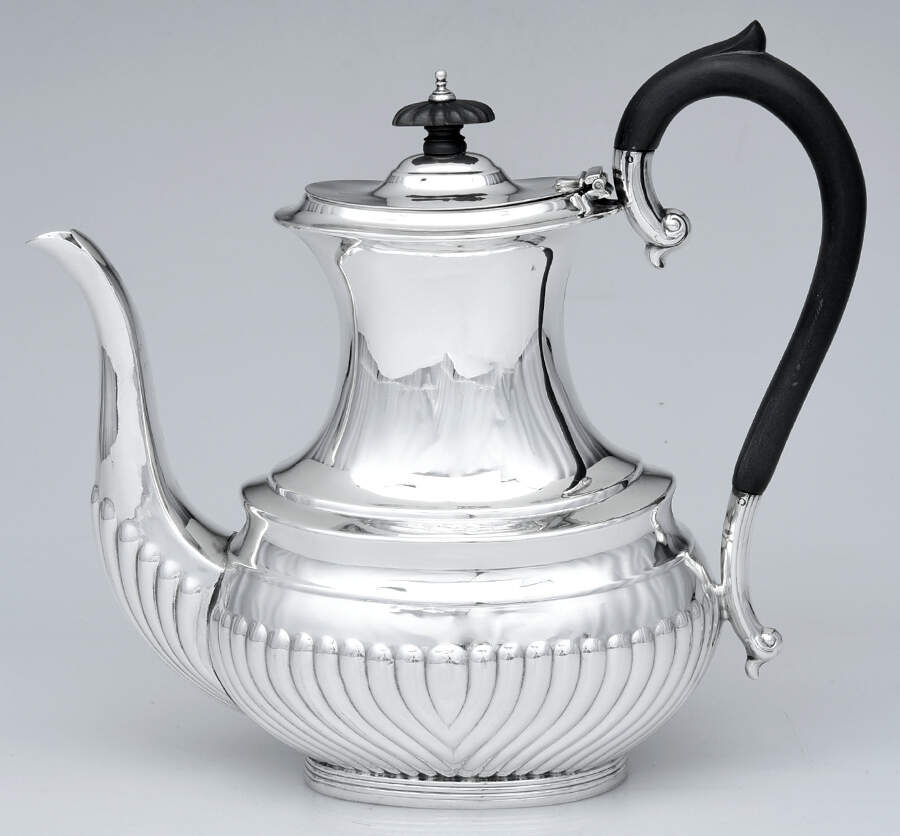 62 (Sterling, Hollowware) Coffee Pot with Wood Handle by Birks Silver-1