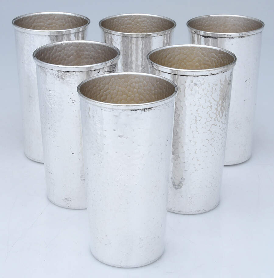 4736-3 (Silverplate, Hollowware) 12 Oz Tumbler - Set of 6 by Bernard Rice's Sons-1