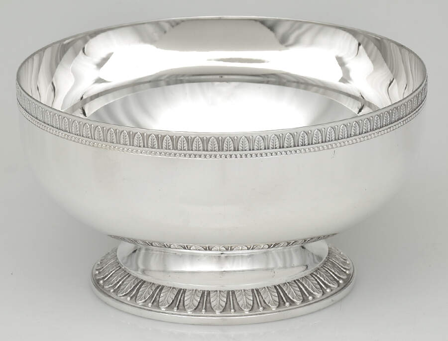 Malmaison-Beauharnais (Silverplate, Hollowware) 5" Footed Bowl by Christofle France-1
