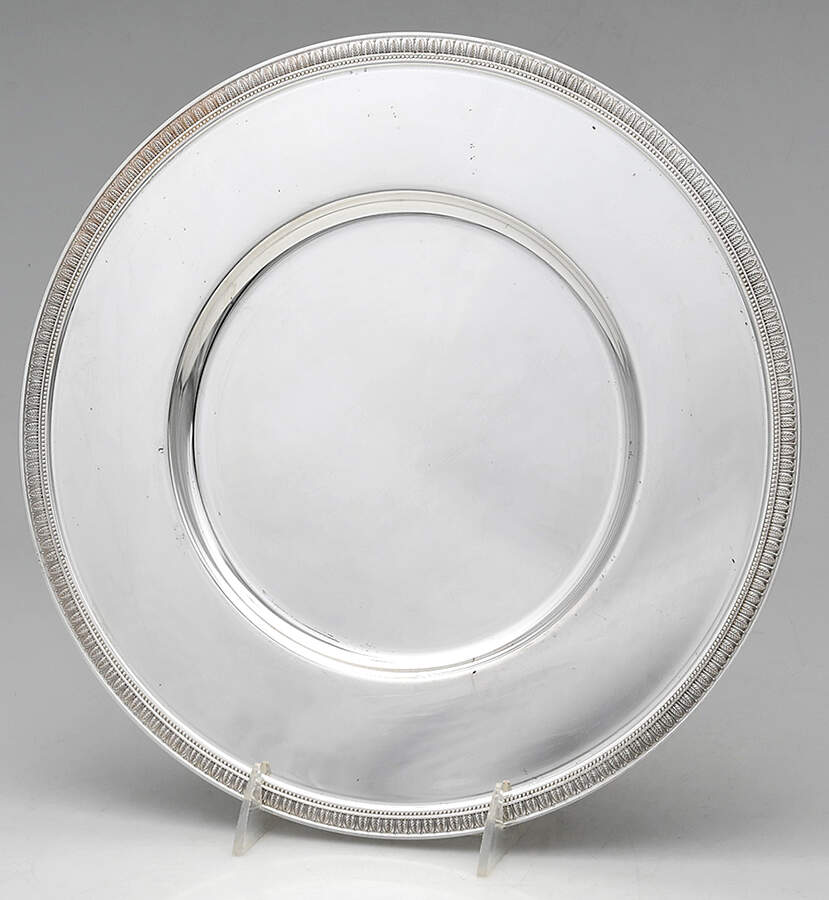 Malmaison-Beauharnais (Silverplate, Hollowware) Dinner/Service Plate by Christofle France-1