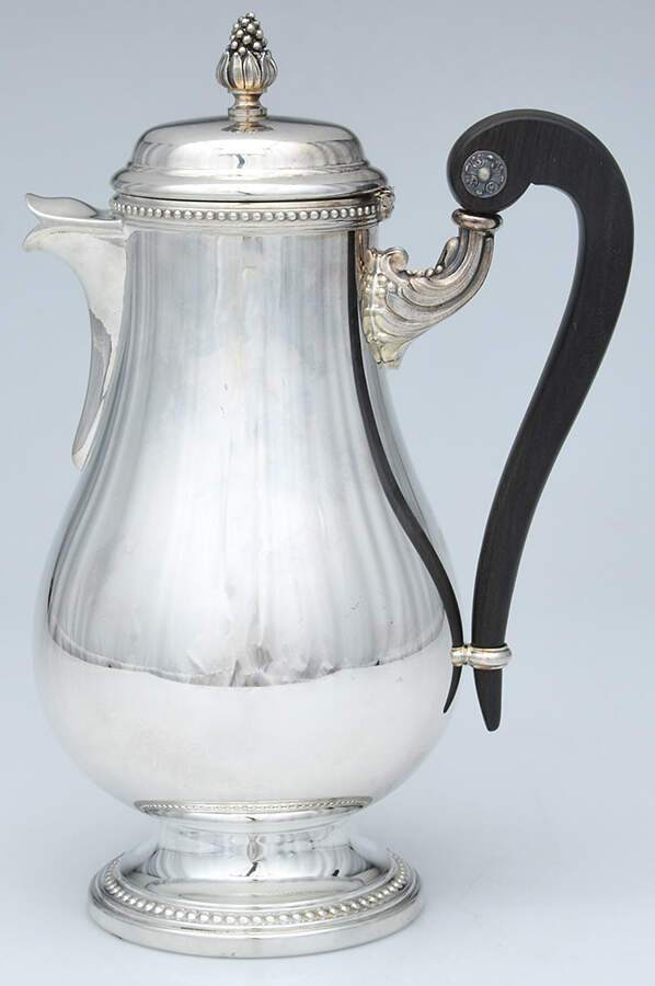 Perles (Silverplate, Hollowware) Silverplate Coffee Pot by Christofle France-1
