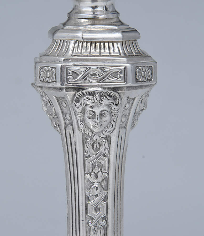 Louis Duperier (Silverplate, Hollowware) Pair of 4  Light Candelabra by Christofle France-2