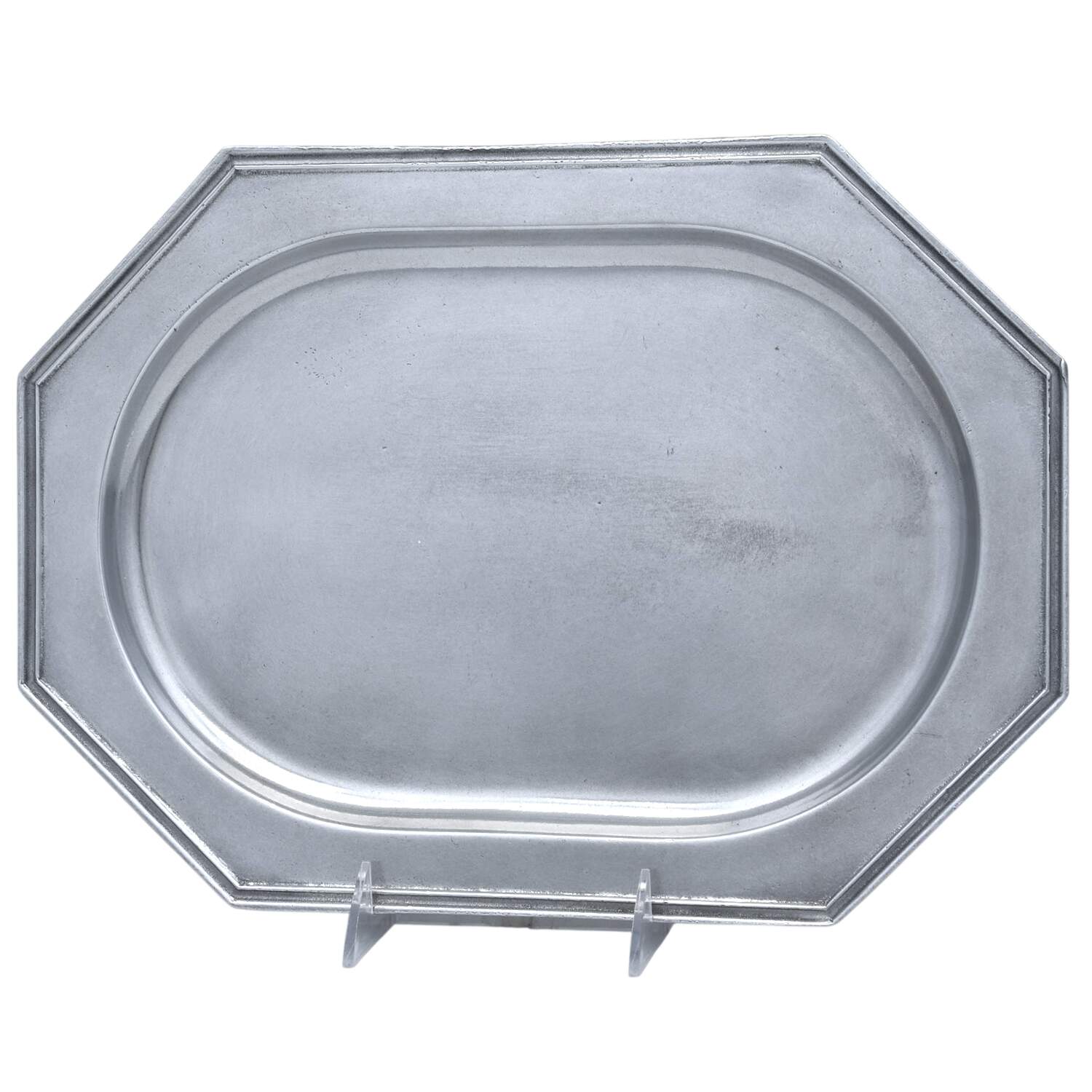 Pewter Hollowware 13" Oval Serving Platter by Carson Castings-1