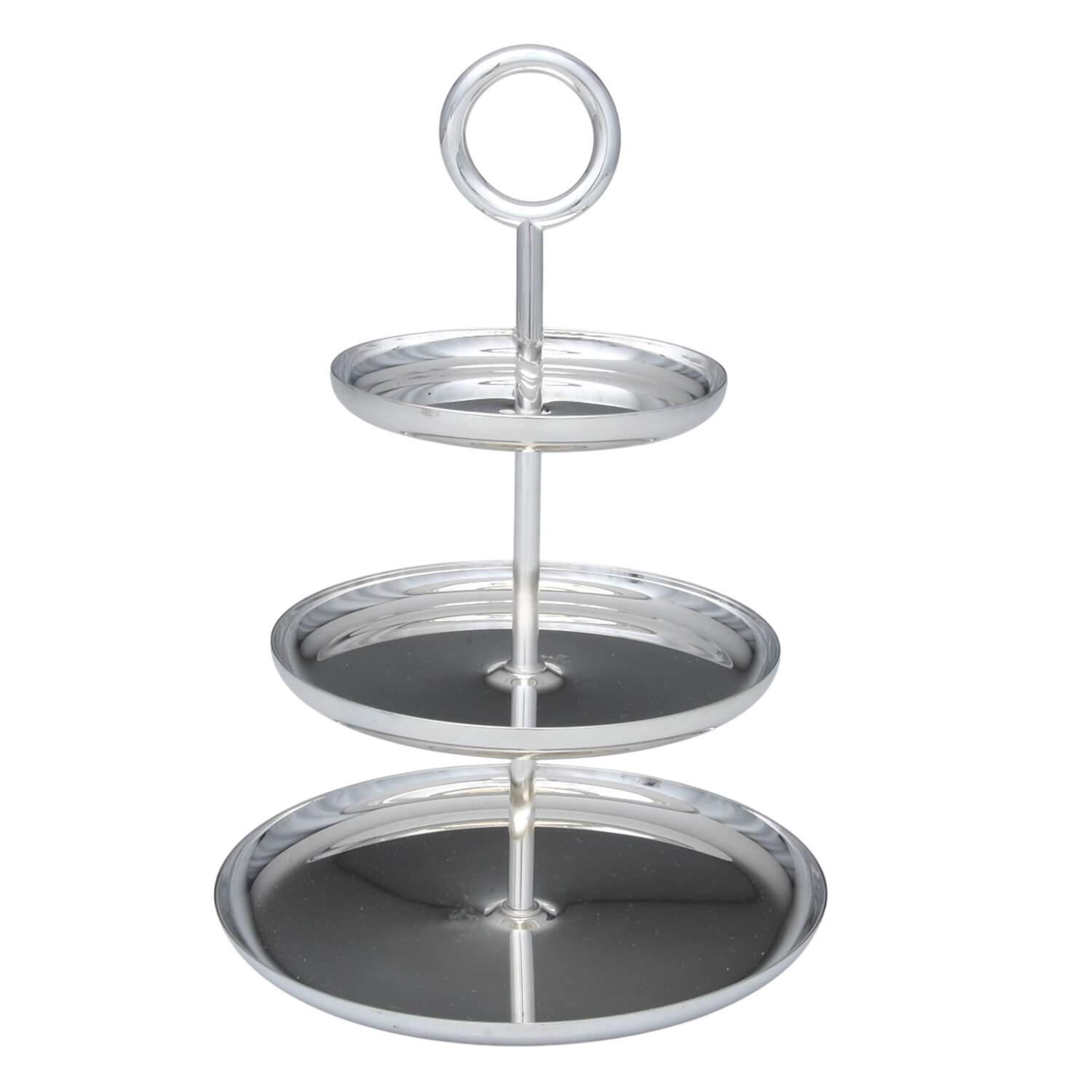 Vertigo (Silverplate, Hollowware) 3 Tier Serving Tray by Christofle France-1